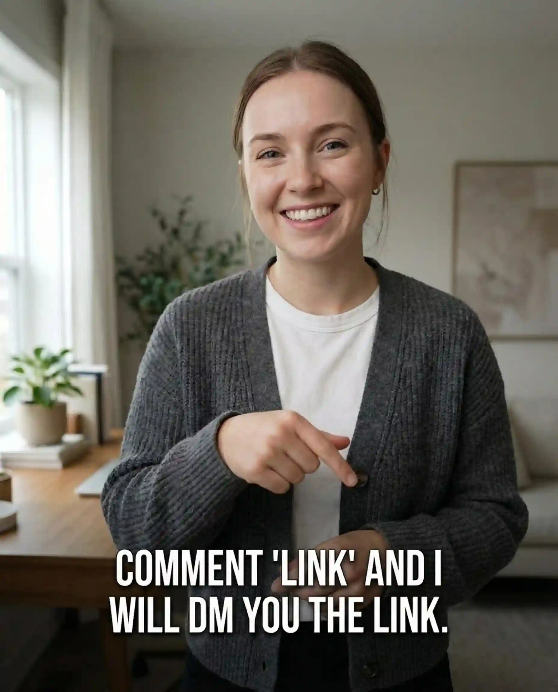 Instagram post with comment-triggered auto-DM reply demo